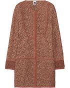 M Missoni Chunky-knit Wool-blend Coat - Lyst