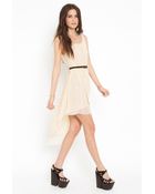 Nasty Gal Teachers Pet Dress - Cream - Lyst