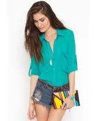 Nasty Gal Buttoned Up Blouse - Lyst
