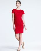Shamask Linen Cap-sleeve Dress - Lyst
