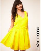 Asos Curve Dress With Cross Front - Lyst
