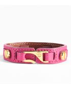 Tory Burch Hook Leather Wrap Bracelet - Lyst