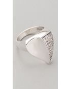 Elizabeth And James Large Thorn Ring with Sapphire - Lyst