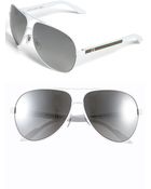 Gucci Metal Aviator Sunglasses - Lyst