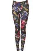 Topshop Jewel Floral Print Leggings - Lyst
