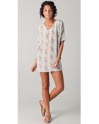 Tucker V Neck Pocket Dress - Lyst