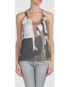 Balenciaga Sleeveless Tshirt - Lyst