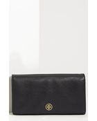 Tory Burch Robinson Concierge Saffiano Leather Wallet - Lyst