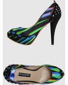 Alberto Guardiani Pumps With Open Toe - Lyst