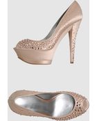 Casadei Pumps With Open Toe - Lyst