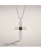 John Hardy Small Cross Pendant On Chain Necklace - Lyst