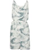 Vanessa Bruno Printed Silk Dress - Lyst