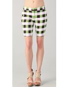 Diane von Furstenberg New Boymuda Plaid Shorts - Lyst