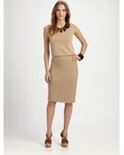 Josie Natori Textured Knit Dress - Lyst