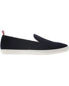 Moncler Gamme Bleu Navy Leather Sneakers - Lyst