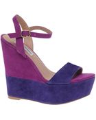 Steve Madden Wimzikul Colour Block Wedges - Lyst