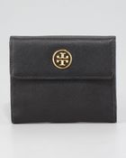 Tory Burch Robinson Double-snap Wallet - Lyst