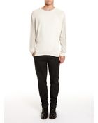 Alexander Wang Mixed Stitch Crewneck Top - Lyst