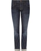 Current/Elliott The Roller Mid-rise Boyfriend-fit Jeans - Lyst
