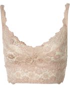 Topshop Lace Crop Bralet - Lyst