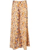 Topshop Garden Print Wide Leg Trousers - Lyst