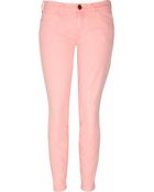 Current/Elliott The Stiletto Low-rise Skinny Jeans - Lyst
