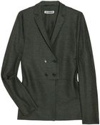 Jil Sander Asymmetric Woven Jacket - Lyst
