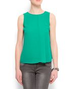 Mango Sheer Top - Lyst