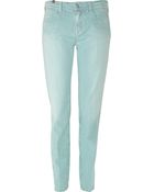 Notify Bamboo Striped Mid-rise Skinny Jeans - Lyst