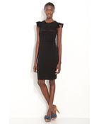 RED Valentino Embroidered Knit Dress - Lyst