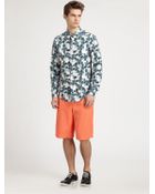Richard Chai Iris-print Sportshirt - Lyst