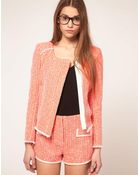 ASOS Collection Asos Premium Biker Jacket in Boucle - Lyst