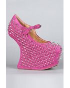 Jeffrey Campbell The Prickly Shoe in Fuchsia Suede - Lyst