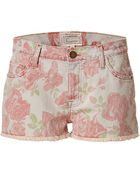 Current/Elliott Red Rose Print Boyfriend Short - Lyst