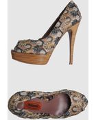 Missoni Pumps with Open Toe - Lyst