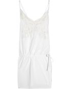 Vanessa Bruno Athé Embroidered Cotton Mini Dress - Lyst
