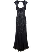 Elie Saab Backless Sequin Gown - Lyst