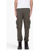 Y-3 Olive Cargo Track Pants - Lyst