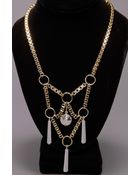 Low Luv X Erin Wasson Box Chain Necklace - Yellow Gold - Lyst