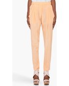3.1 Phillip Lim Orange Silk Pants - Lyst