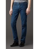 Burberry Steadman Indigo Slim Fit Jeans - Lyst