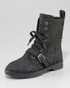 Alexander Wang Daria Parrot Combat Boots - Lyst