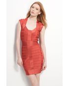 French Connection Banded Cap Sleeve Mini Dress - Lyst