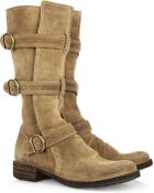 Fiorentini + Baker Eternity Buckled Suede Boots - Lyst