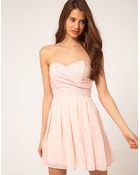 TFNC Tfnc Dress with Sequin Bandeau & Chiffon Skirt - Lyst