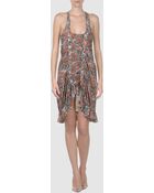 High Short Dress - Lyst
