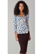 Diane von Furstenberg New Jeane Wrap Top - Lyst