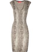 Lanvin Serpent Knitted Silk-Blend Dress - Lyst