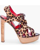 Rupert Sanderson Brise Leopard Pony Heels - Lyst