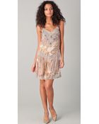 Haute Hippie Layla Beaded Mini Dress - Lyst